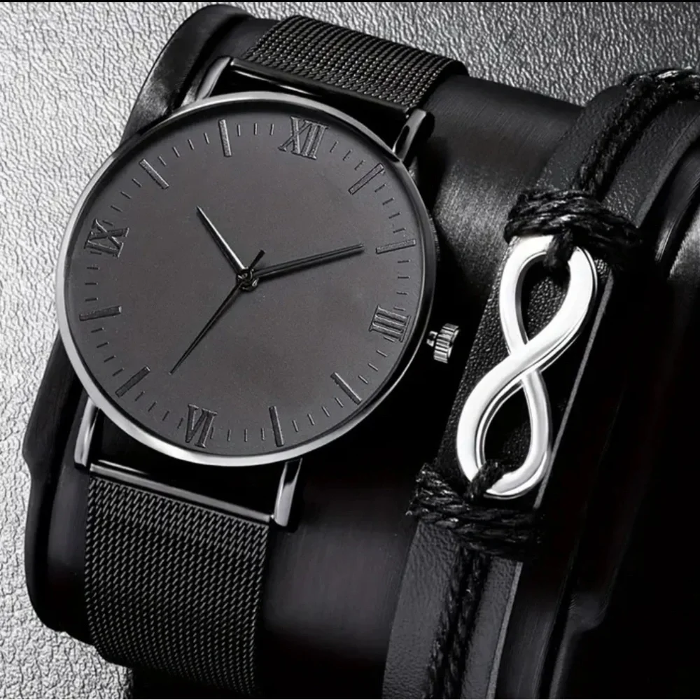 Men’s watch stylish and light weight watch with bracelet a perfect gift